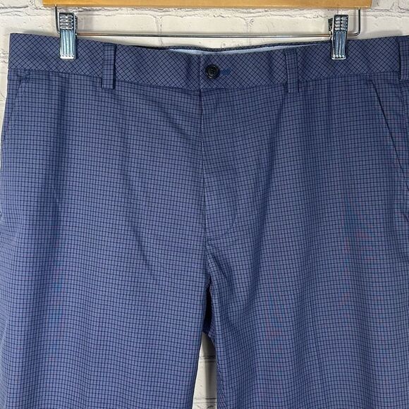 Brooks Brothers Mens Lightweight Advantage Chino Clark Blue Stretch Pants W36/L3 - Picture 2 of 10